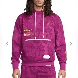 NIKE Mens Size Large Standard Issue Basketball Pullover Hoodie DRI-FIT